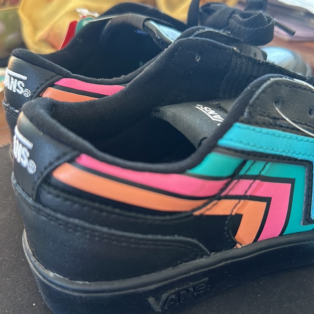 #76 Brand new Vans Lowland CC faded black/multi sneakers - Picture 7 of 14